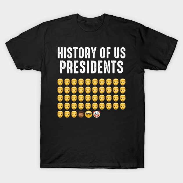 History of US Presidents - Anti Biden Democrat Liberal T-Shirt by LMW Art